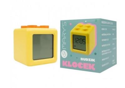Opakowanie Budzik klocek żółty