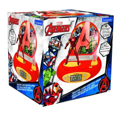 Opakowanie Budzik z projektorem 3D Iron Man Avengers Lexibook RP510AV