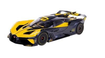 Opakowanie Bugatti Bolide metallic black- yellow 1:18 BBURAGO