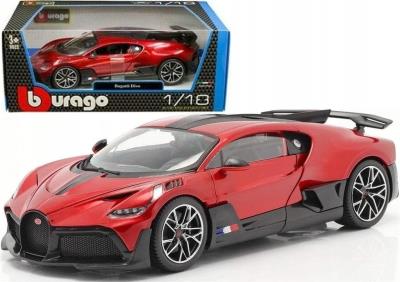 Opakowanie Bugatti Divo metalik red 1:18 BBURAGO