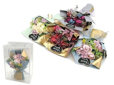 Opakowanie Bukiet róż w ozdobnej torebce MIX