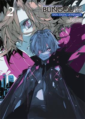 Bungou Stray Dogs. Dazai, Chuuya lat 15. Tom 2. Autor: Kafka Asagiri, Shiwasu Hoshikawa. SmakLiter.pl Okładka książki Bungou Stray Dogs. Dazai, Chuuya lat 15. Tom 2
