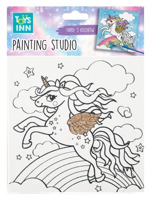 Opakowanie Canvas unicorn rainbow zestaw do malowania