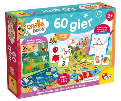 Carotina Baby 60 Gier. Wydawca: Lisciani. SmakLiter.pl Opakowanie Carotina Baby 60 Gier