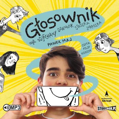 CD MP3 Głosownik, czyli odjechany dziennik Staszka Juraszka. Autor: Paweł Maj. SmakLiter.pl Okładka książki CD MP3 Głosownik, czyli odjechany dziennik Staszka Juraszka