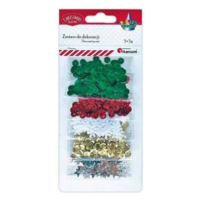 Opakowanie Cekiny Boże Narodzenie mix