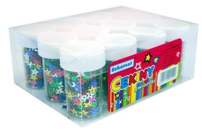 Opakowanie Cekiny gwiazdki 12 x 7g