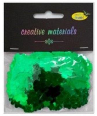 Opakowanie Cekiny koniczyna zielona 20g