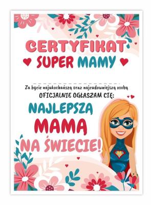 Opakowanie Certyfikat A4 Super Mamy 20szt