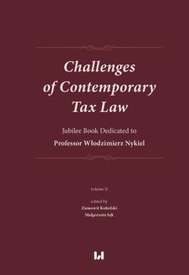 Okładka książki Challenges of Contemporary Tax Law