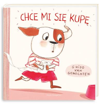 Chce mi się kupę. Autor: Guido van Genechten, Katarzy. SmakLiter.pl Okładka książki Chce mi się kupę