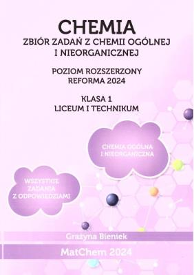 Chemia Zb. zadań 1 LO i technikum PR. Autor: Grażyna Bieniek. SmakLiter.pl Okładka książki Chemia Zb. zadań 1 LO i technikum PR