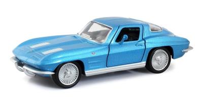 Opakowanie Chevrolet Corvette Stingray 1963 niebieski