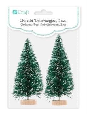 Opakowanie Choinka dekoracyjna zielona 8cm 2szt