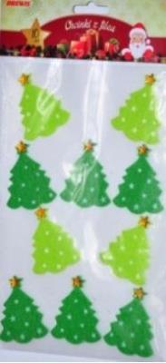 Opakowanie Choinki z filcu z klejem 10szt