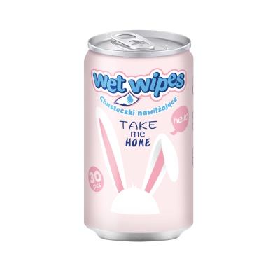 Opakowanie Chusteczki nawilżające w puszce Astra Care Króliczki 1szt.mix