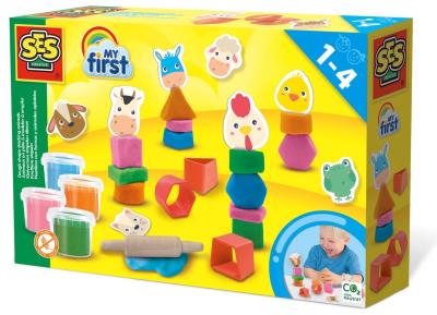 Ciastolina z foremkami zwierzęta My First. Wydawca: SES Creative. SmakLiter.pl Opakowanie Ciastolina z foremkami zwierzęta My First