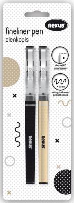 Opakowanie Cienkopis czarny 2szt