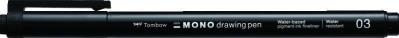 Cienkopis Mono drawing pen czarny 03 0.35mm. Wydawca: Tombow. SmakLiter.pl Opakowanie Cienkopis Mono drawing pen czarny 03 0.35mm