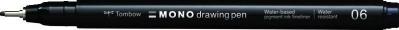 Cienkopis Mono drawing pen czarny 06 0.5mm. Wydawca: Tombow. SmakLiter.pl Opakowanie Cienkopis Mono drawing pen czarny 06 0.5mm