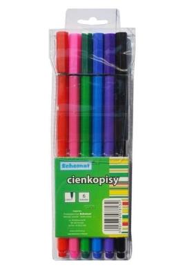 Opakowanie Cienkopisy 0,4mm 6 kolorów