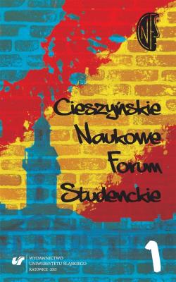 Okładka książki Cieszyńskie Naukowe Forum Studenckie T.1