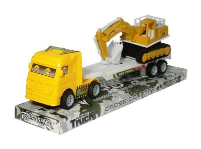 Opakowanie Ciężarówka budowlana z przyczepą