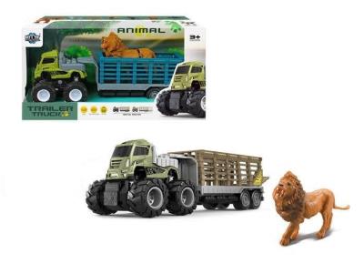 Opakowanie Ciężarówka z lawetą i lwem mix