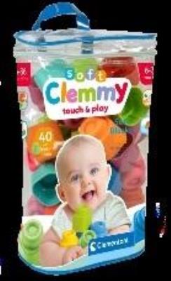 Opakowanie Clemmy Soft. Woreczek z 40 klockami
