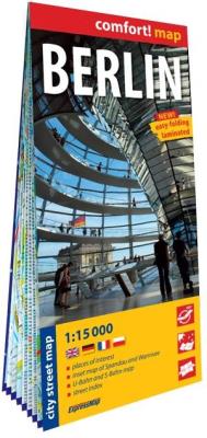 Comfort map Berlin - city street map 1:15 000 lam. Autor:   Praca zbiorowa. SmakLiter.pl Okładka książki Comfort map Berlin - city street map 1:15 000 lam