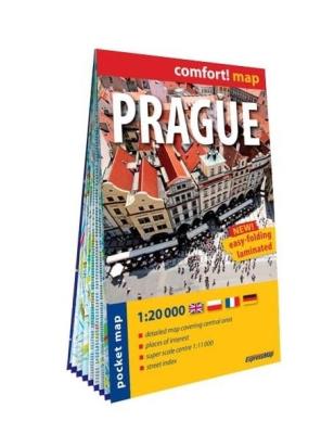 Comfort!map Prague pocket 1:20 000 w.2023. Autor:   Praca zbiorowa. SmakLiter.pl Okładka książki Comfort!map Prague pocket 1:20 000 w.2023