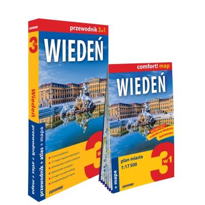 Okładka książki Comfort! map Wiedeń 3w1 przewodnik+atlas+mapa