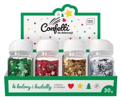 Opakowanie Confetti do dekoracji 30g Winter (12szt)