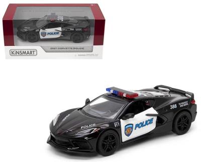 Corvette policja 1:36. Wydawca: Kinsmart. SmakLiter.pl Opakowanie Corvette policja 1:36