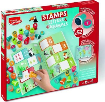 Opakowanie Creativ Kolorowe Stempelki literki i zwierzątka