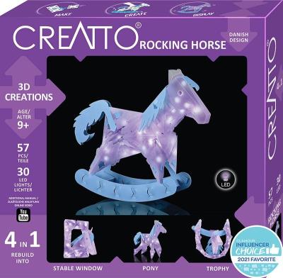 Creatto Świecący Kucyk i Przyjaciele PIATNIK. Wydawca: Piatnik. SmakLiter.pl Opakowanie Creatto Świecący Kucyk i Przyjaciele PIATNIK