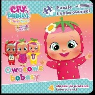 Cry babies. Puzzle i kolorowanki. Owocowe bobasy. Autor:   Praca zbiorowa. SmakLiter.pl Okładka książki Cry babies. Puzzle i kolorowanki. Owocowe bobasy