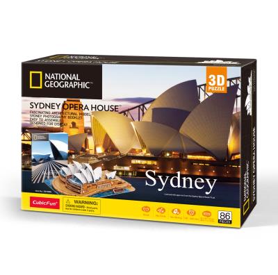 Cubic Fun Puzzle 3D National Geographic Sydney. Wydawca: Cubic Fun. SmakLiter.pl Opakowanie Cubic Fun Puzzle 3D National Geographic Sydney