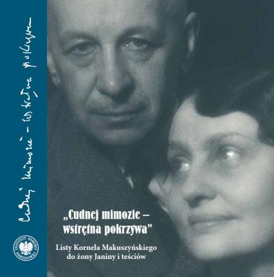 Okładka książki 'Cudnej mimozie - wstrętna pokrzywa'. Listy Kornela Makuszyńskiego do żony Janiny i teściów