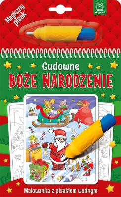 Cudowne Boże Narodzenie. Malowanka z pisakiem wodnym wyd. 2. Autor: Opracowanie zbiorowe. SmakLiter.pl Okładka książki Cudowne Boże Narodzenie. Malowanka z pisakiem wodnym wyd. 2