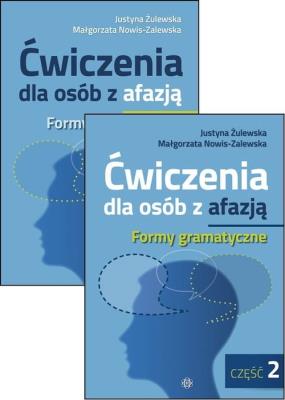 Okładka książki Ćw. dla osób z afazją. Formy gramatyczne cz.1-2