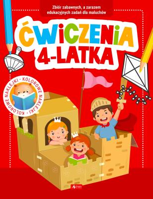 Okładka książki Ćwiczenia 4-latka z naklejkami