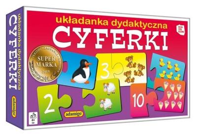Opakowanie Cyferki Układanka dydaktyczna