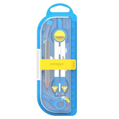 Opakowanie Cyrkiel KEYROAD Circle Master, metalowy, etui z blokadą, zawieszka, mix kolorów
