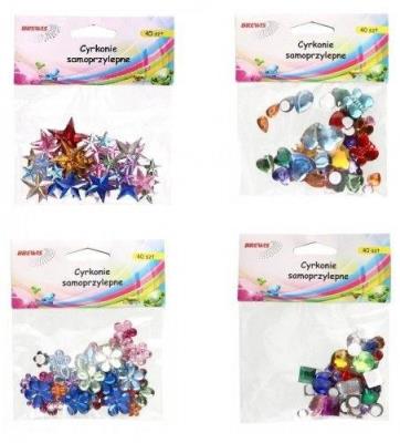 Opakowanie Cyrkonie samoprzylepne MIX