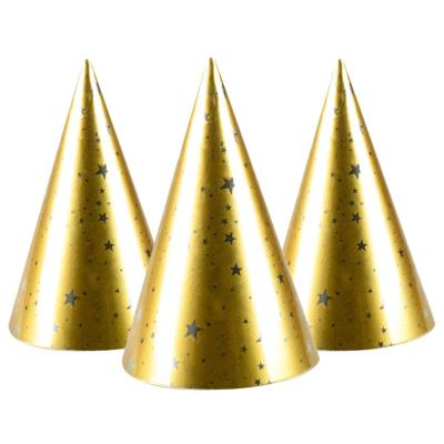 Opakowanie Czapeczki Golden party 4szt