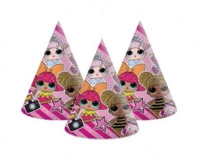 Opakowanie Czapeczki papierowe LOL Glitterati 6szt