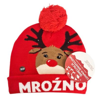 Opakowanie Czapka dziewczęca LED. Mroźno