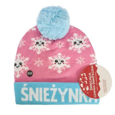 Opakowanie Czapka LED. Śnieżynka