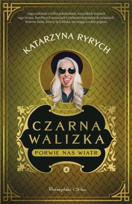 Czarna walizka. Porwie nas wiatr DL. Autor: Ryrych Katarzyna. SmakLiter.pl Okładka książki Czarna walizka. Porwie nas wiatr DL